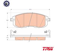 BRAKE PAD SET DISC BRAKE GDB3616 FOR NISSAN TIIDA/Hatchback/LATIO TSURA/VII 1.6L