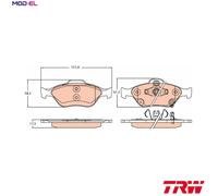 Front Brake Pads Set for Toyota:YARIS 04465YZZDS