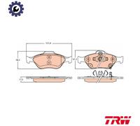BRAKE PAD SET DISC BRAKE GDB3625 FOR TOYOTA YARIS/Hatchback/Van/VITZ 1.0L 3cyl