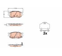 BRAKE PAD SET, DISC BRAKE GDB3626