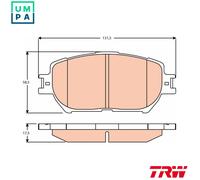 TRW Brake Pads GDB3628 - Disc Brake for Toyota Camry Saloon