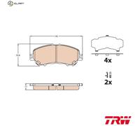 BRAKE PAD SET DISC BRAKE GDB3631 FOR NISSAN ROGUE/ROGUE/SELECT QASHQAI/II/SUV