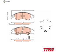 BRAKE PAD SET DISC BRAKE GDB3635 FOR KIA SPECTRA5/Hatchback CERATO D4FB 1.6L
