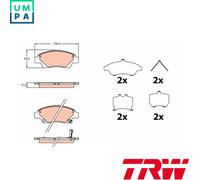 BRAKE PAD SET DISC BRAKE GDB3643 FOR HONDA JAZZIV L15B3 1.5L L13B22L13B 1.3L