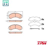 BRAKE PAD SET DISC BRAKE GDB3645 FOR MITSUBISHI 4P10-0AT3 3.0L 4cyl Canter