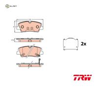 Fits TRW GDB3646 Brake Pad Set, disc brake OE REPLACEMENT TOP QUALITY