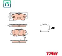 BRAKE PAD SET DISC BRAKE GDB3646 FOR HYUNDAI H350/Platform/Chassis/Van/Bus 2.5L