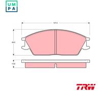 TRW GDB373 Brake pad set