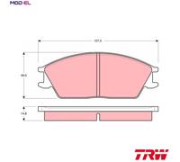TRW GDB373 Brake pad set