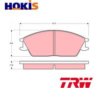 BRAKE PAD SET DISC BRAKE GDB373 FOR HYUNDAI PONY/EXCEL STELLAR G4DG 1.3L 4cyl