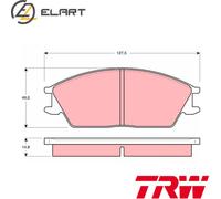 BRAKE PAD SET DISC BRAKE GDB373 FOR HYUNDAI PONY/EXCEL STELLAR G4DG 1.3L 4cyl