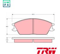 BRAKE PAD SET DISC BRAKE GDB373 FOR HYUNDAI PONY/EXCEL STELLAR G4DG 1.3L 4cyl