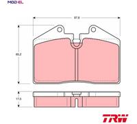 Brake pads GDB379 TRW for PORSCHE AUDI FERRARI MASERATI