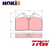 BRAKE PAD SET DISC BRAKE GDB379 FOR PORSCHE 911/Convertible/Speedster/Targa 3.3L
