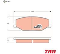 TRW Brake Pad Set GDB383 – Front Disc for SUZUKI SJ410 SJ413 Super Carry