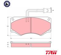 BRAKE PAD SET DISC BRAKE GDB390 FOR IVECO DAILY/II/Van/Platform/Chassis 2.5L