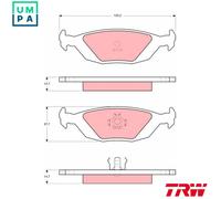 BRAKE PAD SET DISC BRAKE GDB392 FOR SAAB 900/Hatchback//Combi/Convertible 2.0L