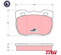BRAKE PAD SET DISC BRAKE GDB394 FOR LAND ROVER DEFENDER/Station/Wagon 2.5L 4cyl