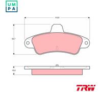 BRAKE PAD SET DISC BRAKE GDB4084 FOR FORD AUSTRALIA NGA 2.0L 4cyl MONDEO 1.8L