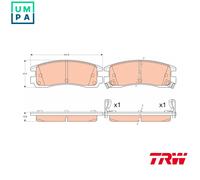 BRAKE PAD SET DISC BRAKE GDB4098 FOR OLDSMOBILE PONTIAC GRAND/PRIX/VI TRANS 3.5L