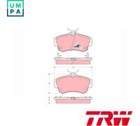 BRAKE PAD SET DISC BRAKE GDB4118 FOR CHRYSLER PT/CRUISER/Convertible DODGE