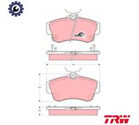 TRW GDB4118 Brake pad set
