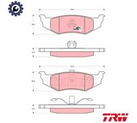BRAKE PAD SET DISC BRAKE GDB4119 FOR DODGE CHRYSLER PT/CRUISER/Convertible 2.0L