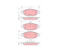 BRAKE PAD SET, DISC BRAKE GDB4125