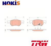 BRAKE PAD SET DISC BRAKE GDB4128 FOR CHRYSLER VOYAGER/IV/VAN/III/GRAND DODGE