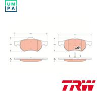 BRAKE PAD SET DISC BRAKE GDB4128 FOR CHRYSLER VOYAGER/IV/VAN/III/GRAND DODGE