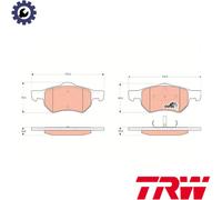 BRAKE PAD SET DISC BRAKE GDB4128 FOR CHRYSLER VOYAGER/IV/VAN/III/GRAND DODGE