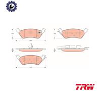 BRAKE PAD SET DISC BRAKE GDB4130 FOR JEEP CHEROKEE/LIBERTY DODGE CHRYSLER