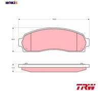 Brake pads GDB4131 TRW for FORD USA EXPLORER