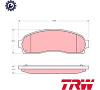 BRAKE PAD SET DISC BRAKE GDB4131 FOR FORD USA EXPLORER CHEVROLET EQUINOX 4.0L