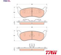 BRAKE PAD SET DISC BRAKE GDB4132 FOR FORD AUSTRALIA 99X 4.0L 6cyl EXPLORER