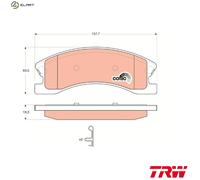BRAKE PAD SET DISC BRAKE GDB4133 FOR JEEP GRAND/CHEROKEE/II/SUV/Mk EXA 3.1L 5cyl