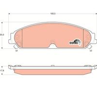 BRAKE PAD SET, DISC BRAKE GDB4134