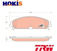 BRAKE PAD SET DISC BRAKE GDB4134 FOR CHRYSLER 300C200Convertible DODGE 5.7L 8cyl