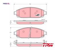 BRAKE PAD SET DISC BRAKE GDB4136 FOR JEEP GRAND/CHEROKEE/III/SUV/Mk COMMANDER