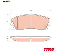 BRAKE PAD SET DISC BRAKE GDB4140 FOR DODGE CHRYSLER EER 2.7L ERB 3.6L EGG 3.5L
