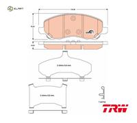 BRAKE PAD SET DISC BRAKE GDB4142 FOR MITSUBISHI OUTLANDER/SPORT/II/SUV/III 1.6L