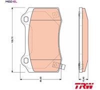 BRAKE PAD SET DISC BRAKE GDB4171 FOR JEEP GRAND/CHEROKEE/IV/SUV/III/Mk FPV