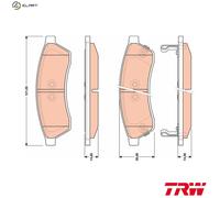 TRW Brake Pad Set GDB4172 - Disc Brake for Chevrolet Epica - UK Stock