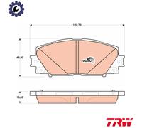 BRAKE PAD SET DISC BRAKE GDB4173 FOR TOYOTA 5ZR-FXE 1.8L 4cyl PRIUS 1.8L 4cyl