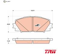 TRW Brake Pads GDB4173 – Fits LEXUS CT 10- RH Front – UK Stock
