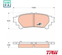 TRW GDB4174 Brake pad set