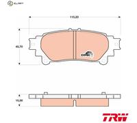 TRW GDB4174 Brake pad set