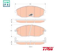 TRW Disc Brake Pad Set GDB4179 – for Chevrolet/Daewoo Epica (KL1) 2007–2011