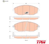 Brake pads GDB4179 TRW for CHEVROLET EPICA