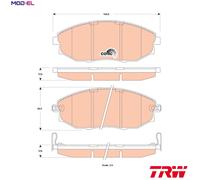 TRW Disc Brake Pad Set GDB4179 – for Chevrolet/Daewoo Epica (KL1) 2007–2011